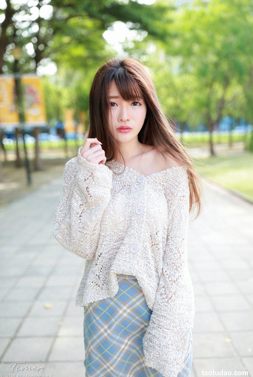 台湾美女欣欣 新竹文化中心外拍 [163P]