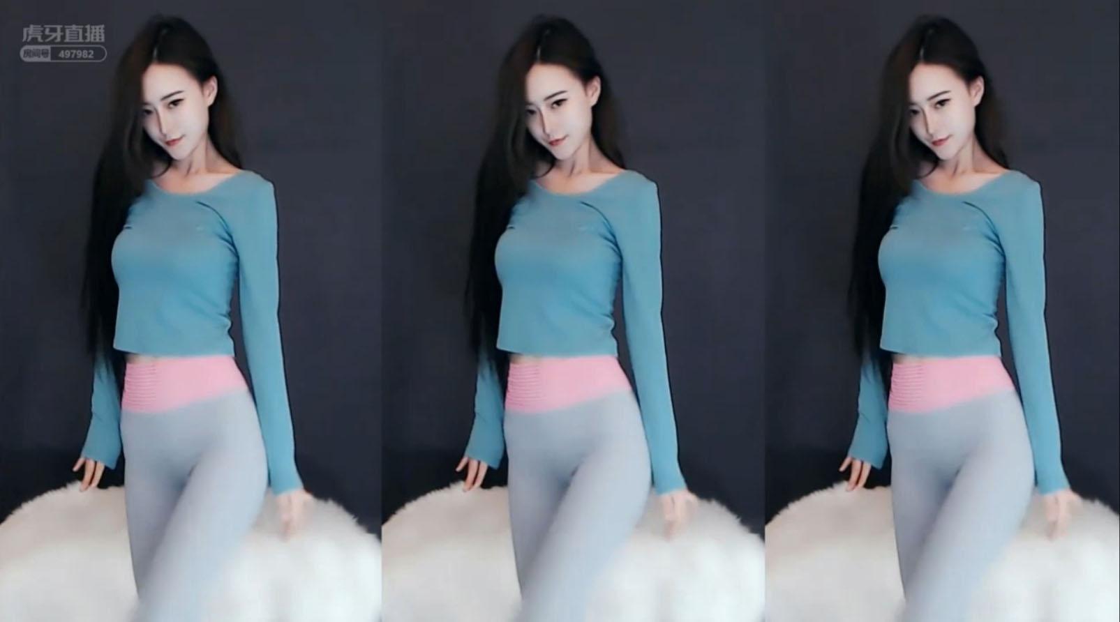 虎牙主播鱼钿琪紧身裤瑜伽蜜桃臀合集 [35V-10.6G]