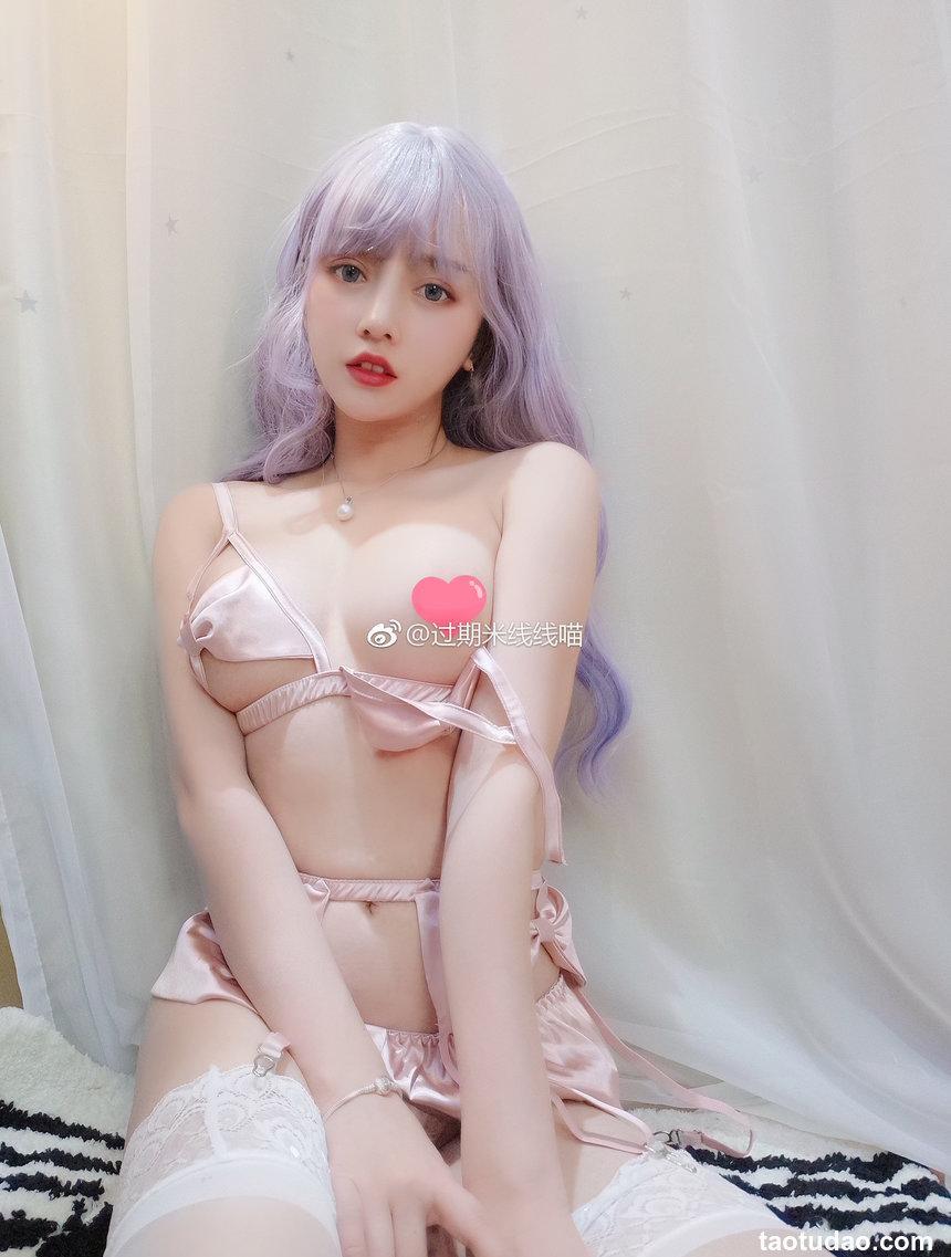 过期米线线喵 粉色 内衣 [22P 54M]