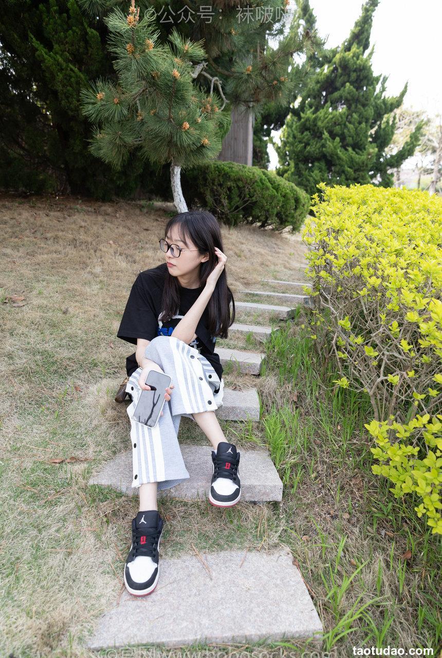 [BoBoSocks袜啵啵]NO.023 稚予-AJ、白色短棉袜、裸足[119P+1V／3.22GB]