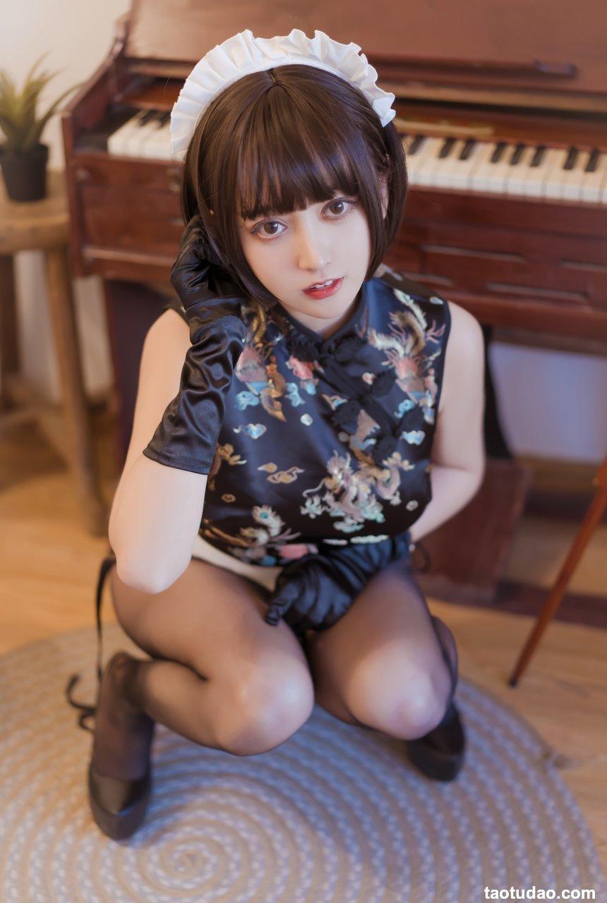 过期米线线喵 – 旗袍厨娘[43P-62M]