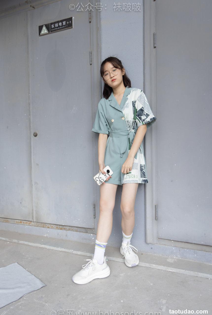 [BoBoSocks袜啵啵]NO.025 熊熊-安踏运动鞋、白色棉袜（踩脏）、裸足[146P+1V／5.23GB]