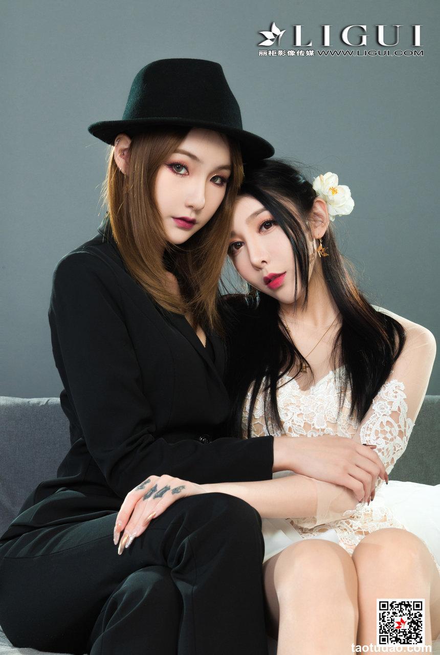 [Ligui丽柜] 2021.07.09 《双生花-一吻定情》兔子&心心 [98+1P-123M]