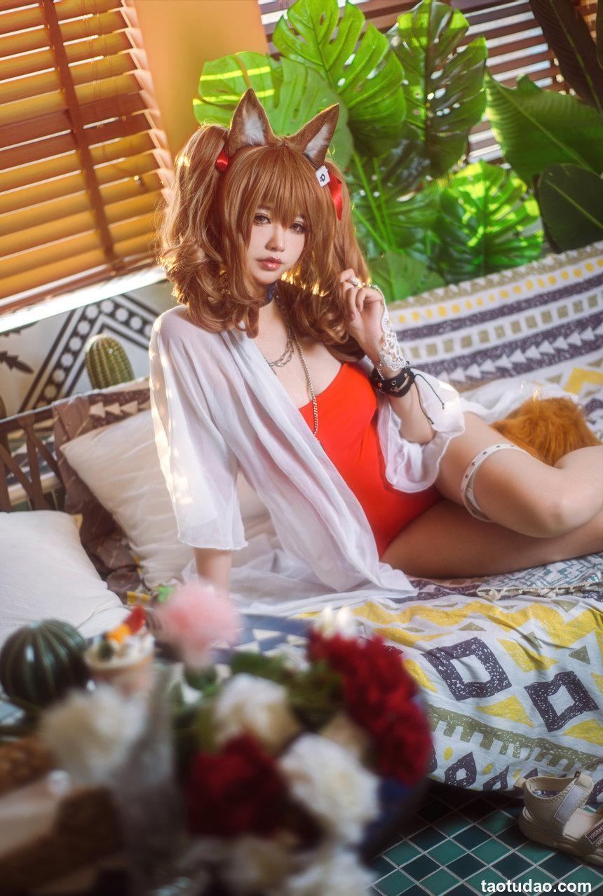 工藤新伍 - NO.01 安洁莉娜 夏卉泳装 (Angelina Arknights) [24P-382MB]