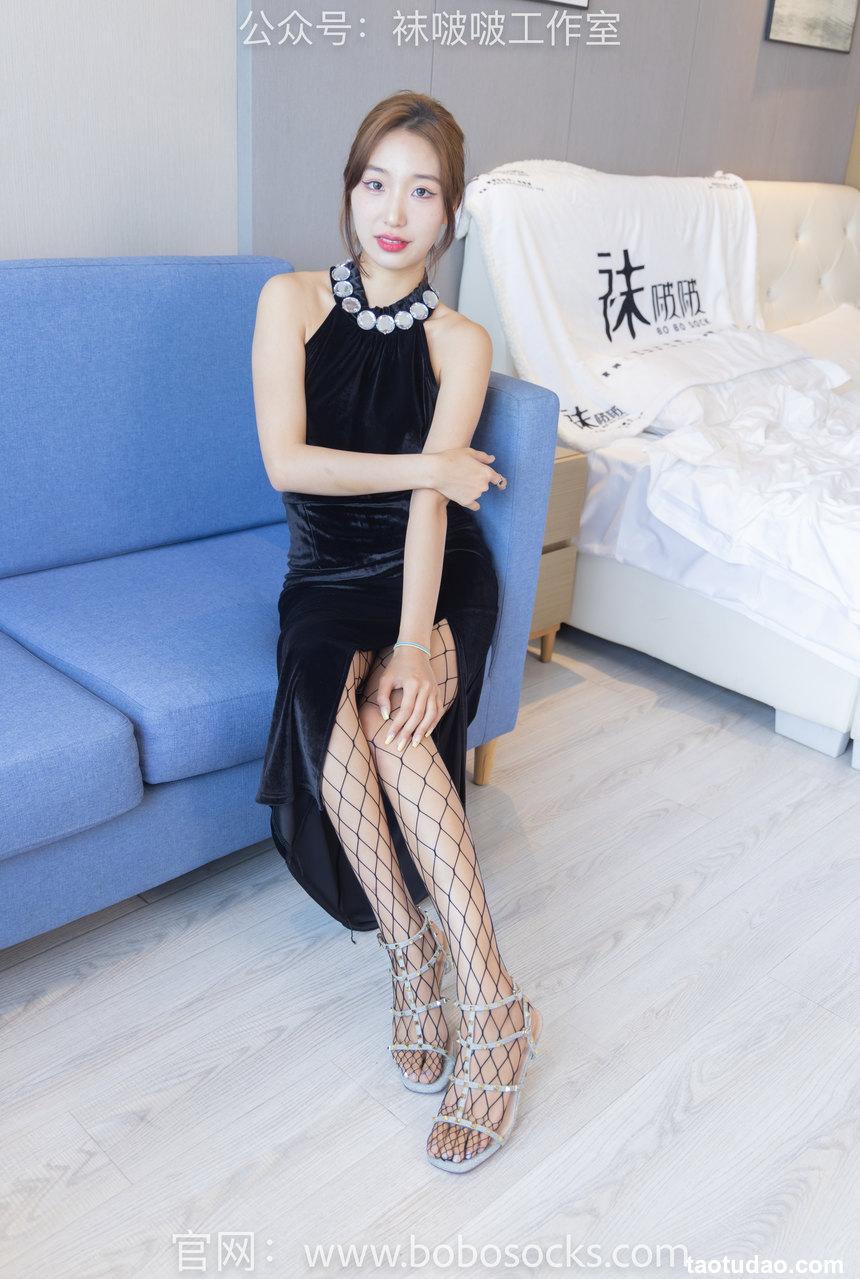[BoBoSocks袜啵啵]NO.113 果果-高跟鞋、黑色网袜[141P+1V／5.67GB]