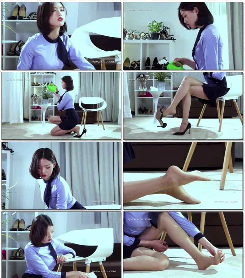 [Ligui丽柜]HD425 2019.12.19 肉丝俏女郎 敏儿 [1V249M]