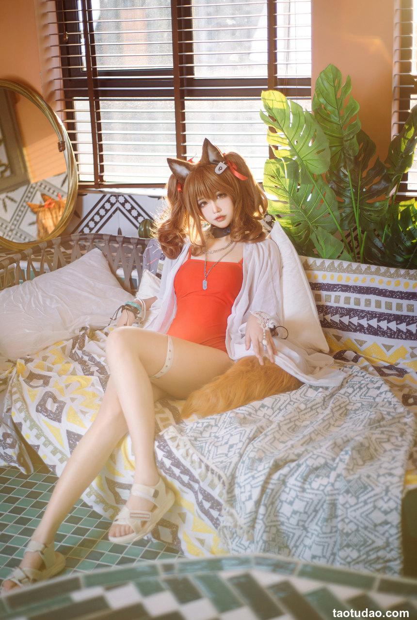 工藤新伍 - NO.01 安洁莉娜 夏卉泳装 (Angelina Arknights) [24P-382MB]