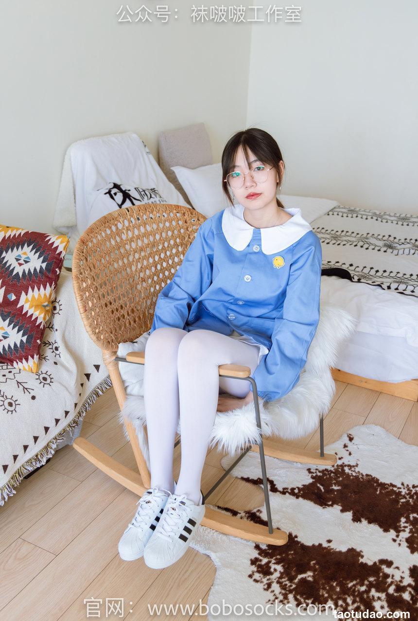 [BoBoSocks袜啵啵]NO.093 小甜豆-贝壳头、厚白丝[132P+1V／5.96GB]