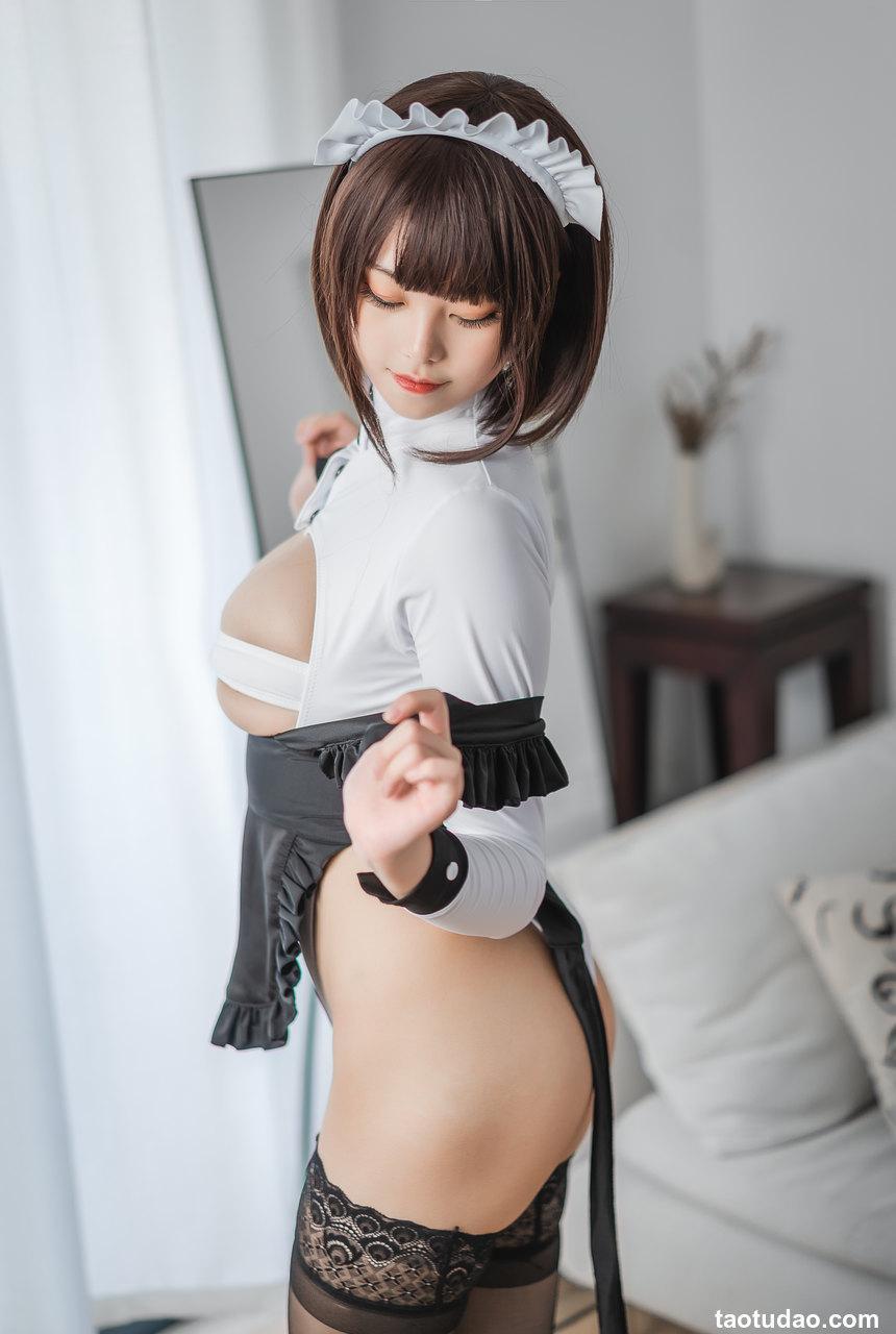 蜜汁猫裘 - NO.96 高叉女仆 [50P-651MB]