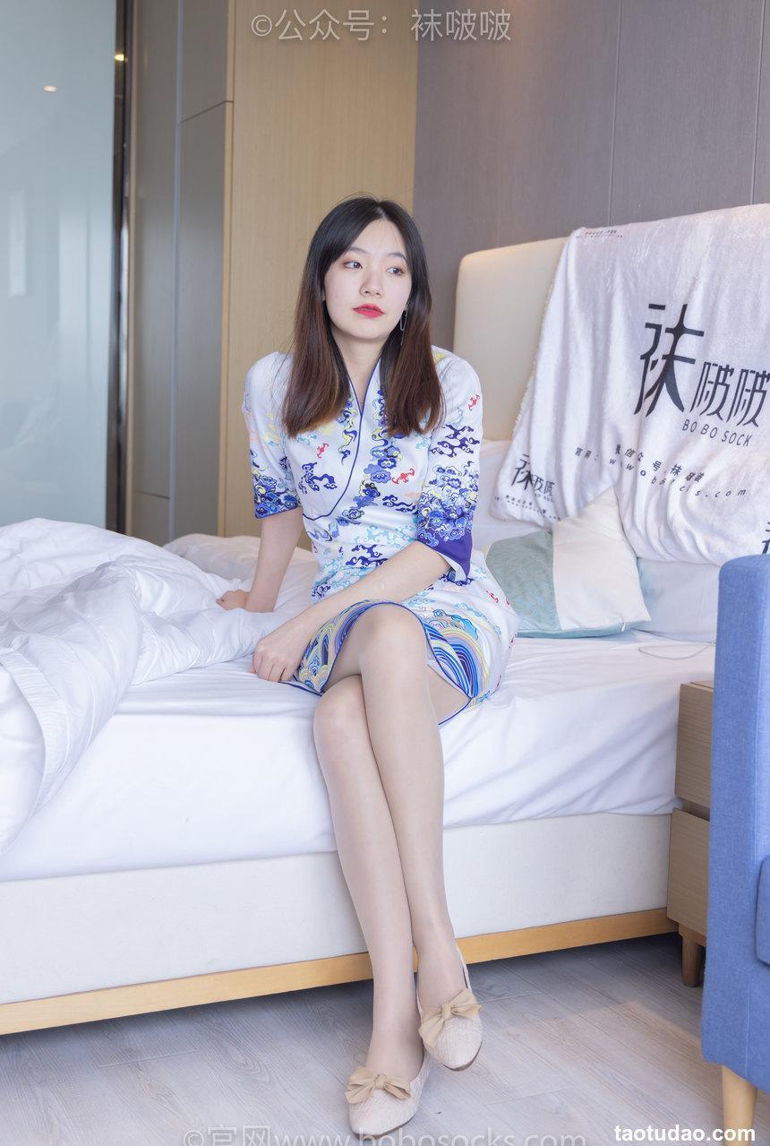 [BoBoSocks袜啵啵]NO.082 小甜豆-旗袍、皮底鞋、高跟鞋、肉丝[140P+1V／6.76GB]