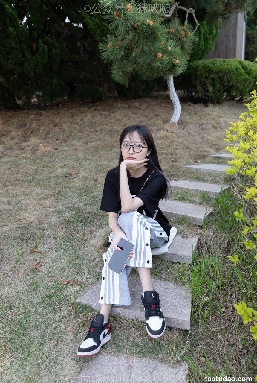 [BoBoSocks袜啵啵]NO.023 稚予-AJ、白色短棉袜、裸足[119P+1V／3.22GB]