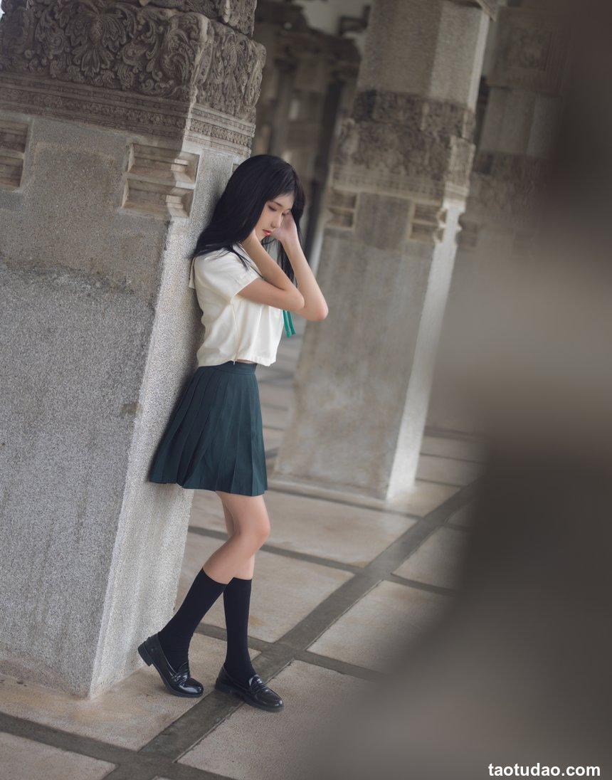 南桃Momoko NO.38 绿jk [14P-27MB]