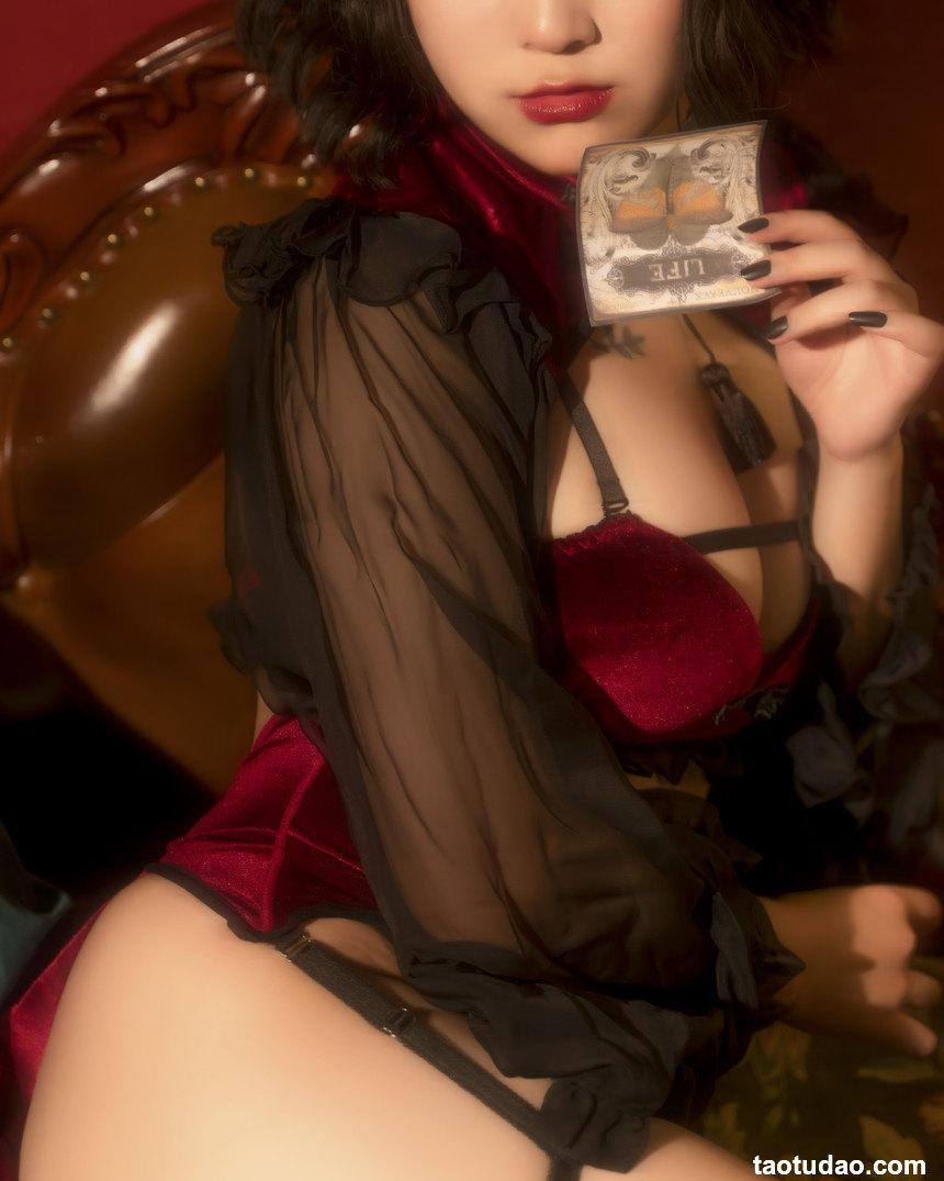 奇行家狗崽 - NO.09 红丝绒旗袍 [16P-145MB]