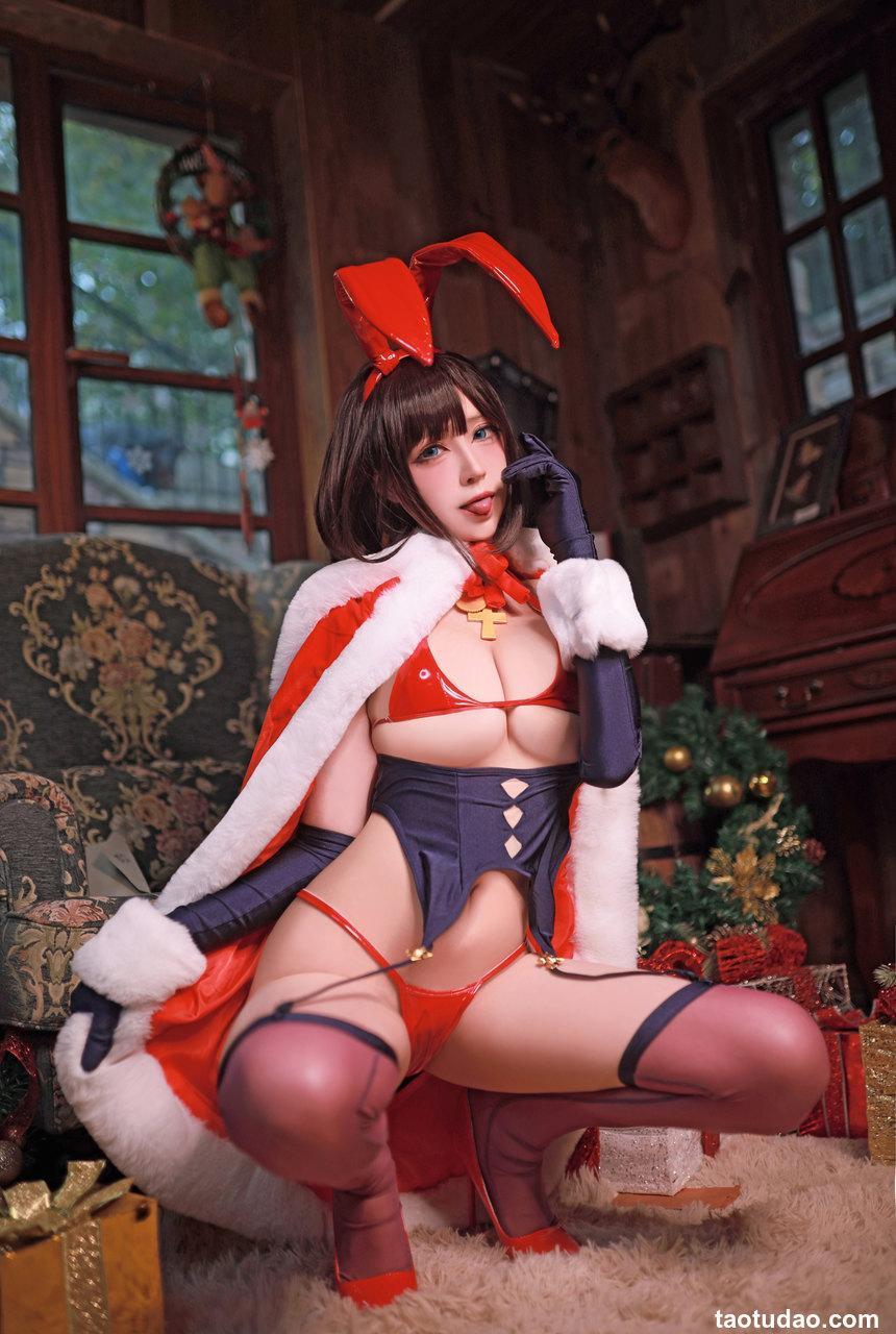 黑白御猫 NO.002 — 魔太郎圣诞兔子 [35P-412M]