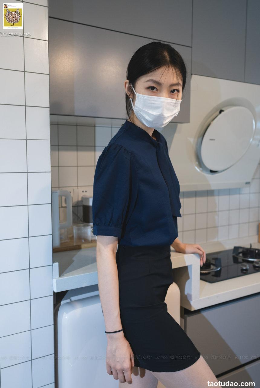 ISS公众号系列 – 美晗 蓝色衬衫 套图+视频