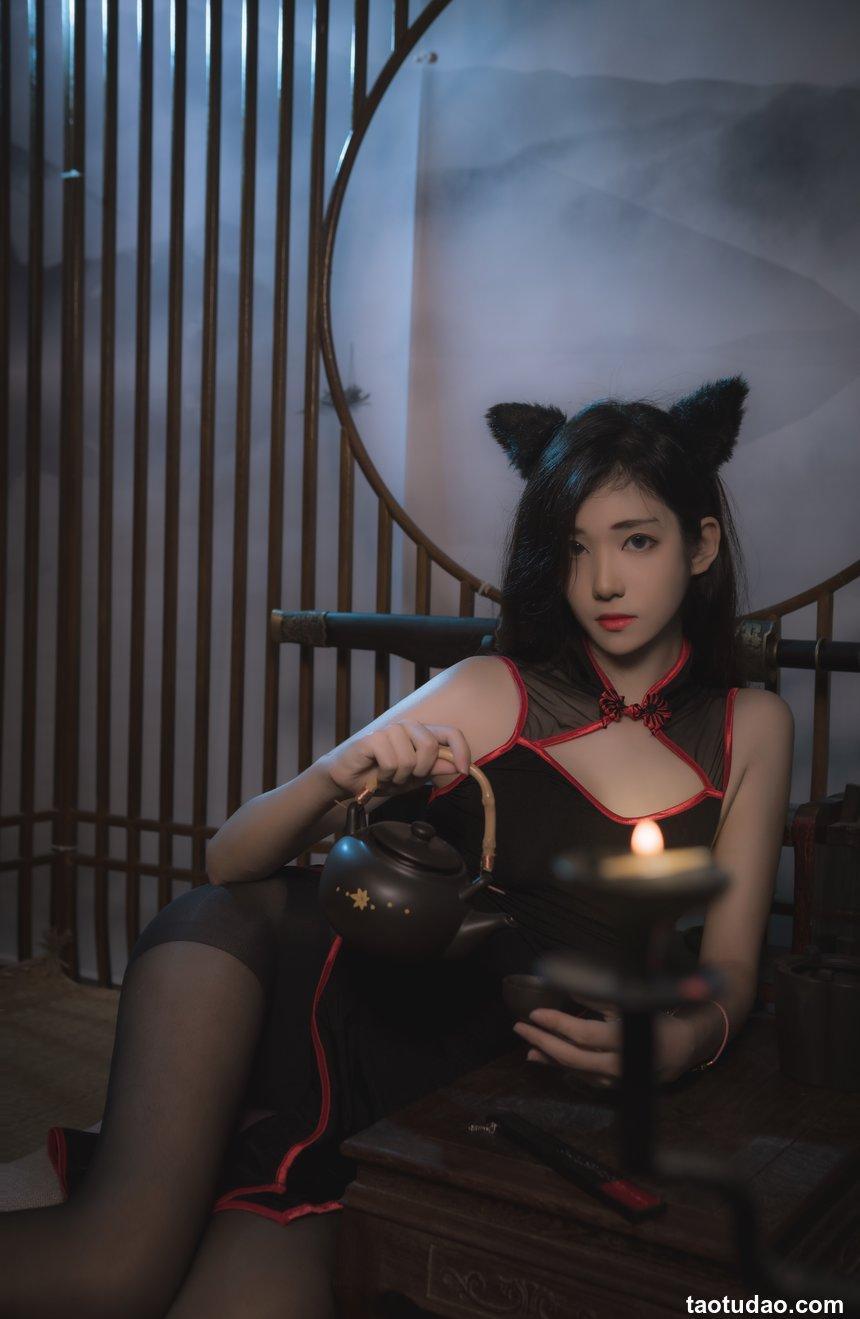 南桃Momoko NO.56 黑旗袍，福利向 [25P-33MB]