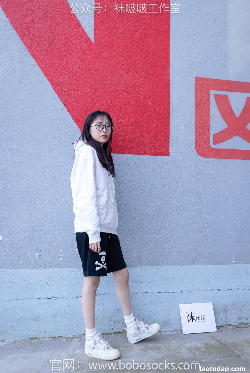 [BoBoSocks袜啵啵]NO.103 稚予-AJ篮球鞋、白棉袜、裸足[134P+1V／2.51GB]