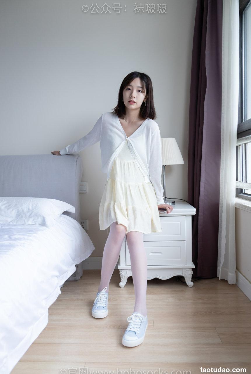 [BoBoSocks袜啵啵]NO.005 小甜豆-帆布鞋、薄白丝[133P+1V／3.12GB]