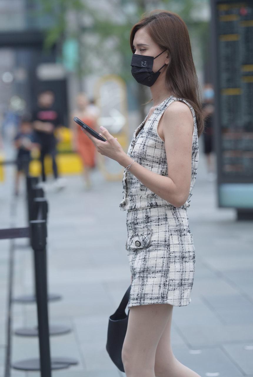 都市丽人港味格子套装小姐姐【168P-1.91G】