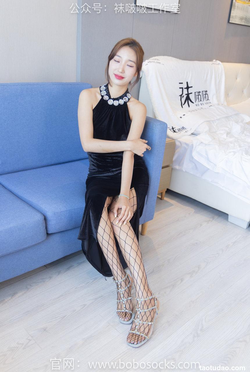 [BoBoSocks袜啵啵]NO.113 果果-高跟鞋、黑色网袜[141P+1V／5.67GB]