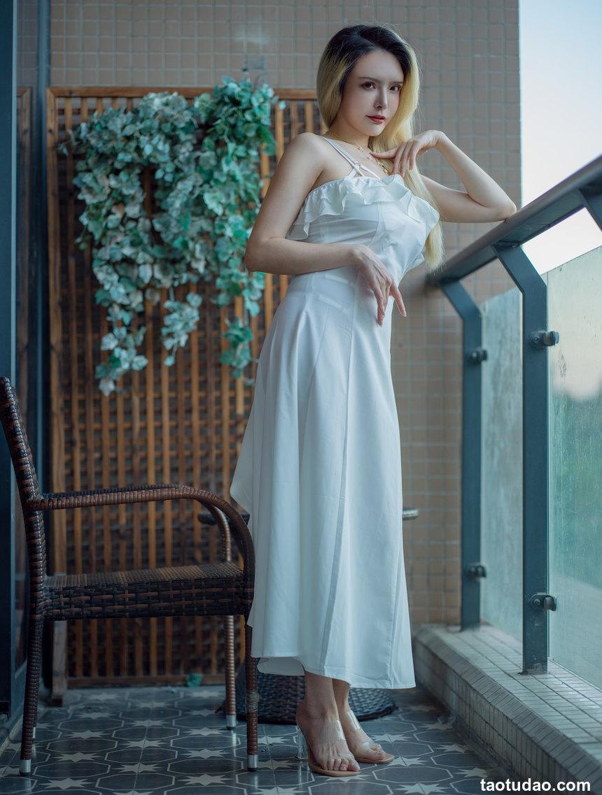 秋和柯基 - NO.87 白色连衣裙 [37P+2V-838MB]