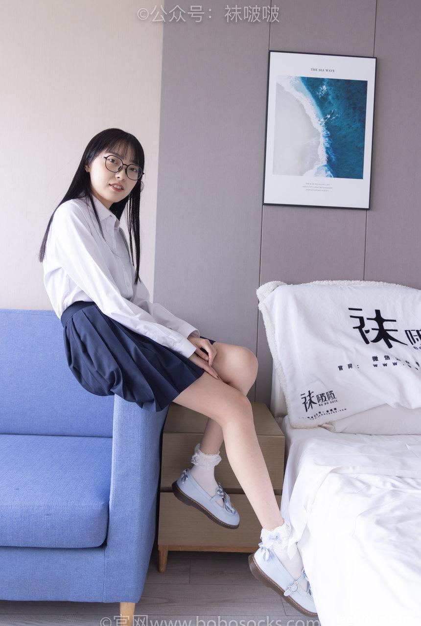 [BoBoSocks袜啵啵]NO.070 稚予-皮鞋、拖鞋、过膝袜、白棉袜[148P+1V／7.09GB]