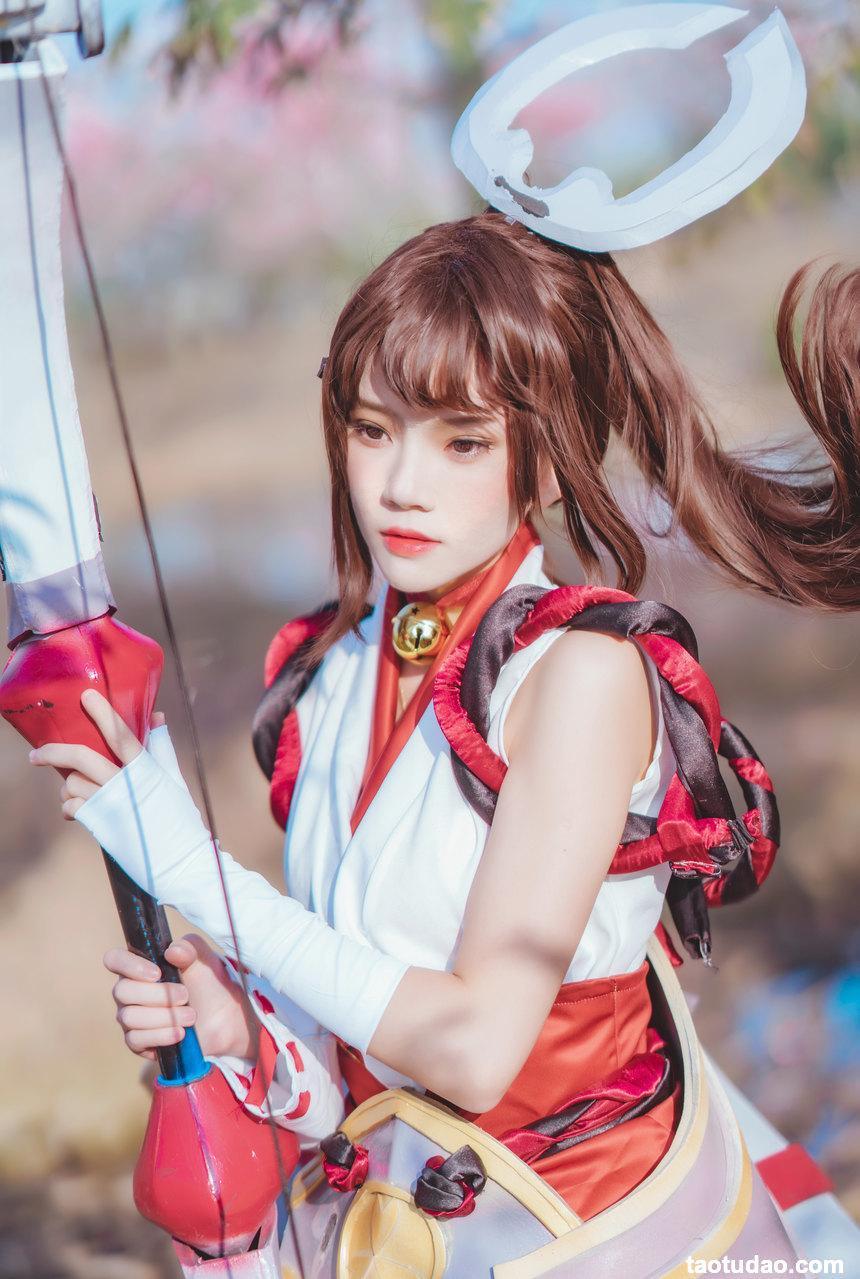 桜桃喵 - NO.133 花见巫女 [32P-638MB]