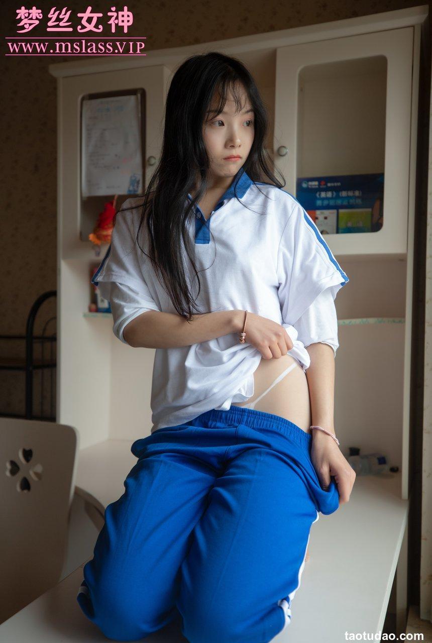 [MSLASS梦丝女神] 2020.03.20 灵唯蓝色校服 [114P-1.07G]