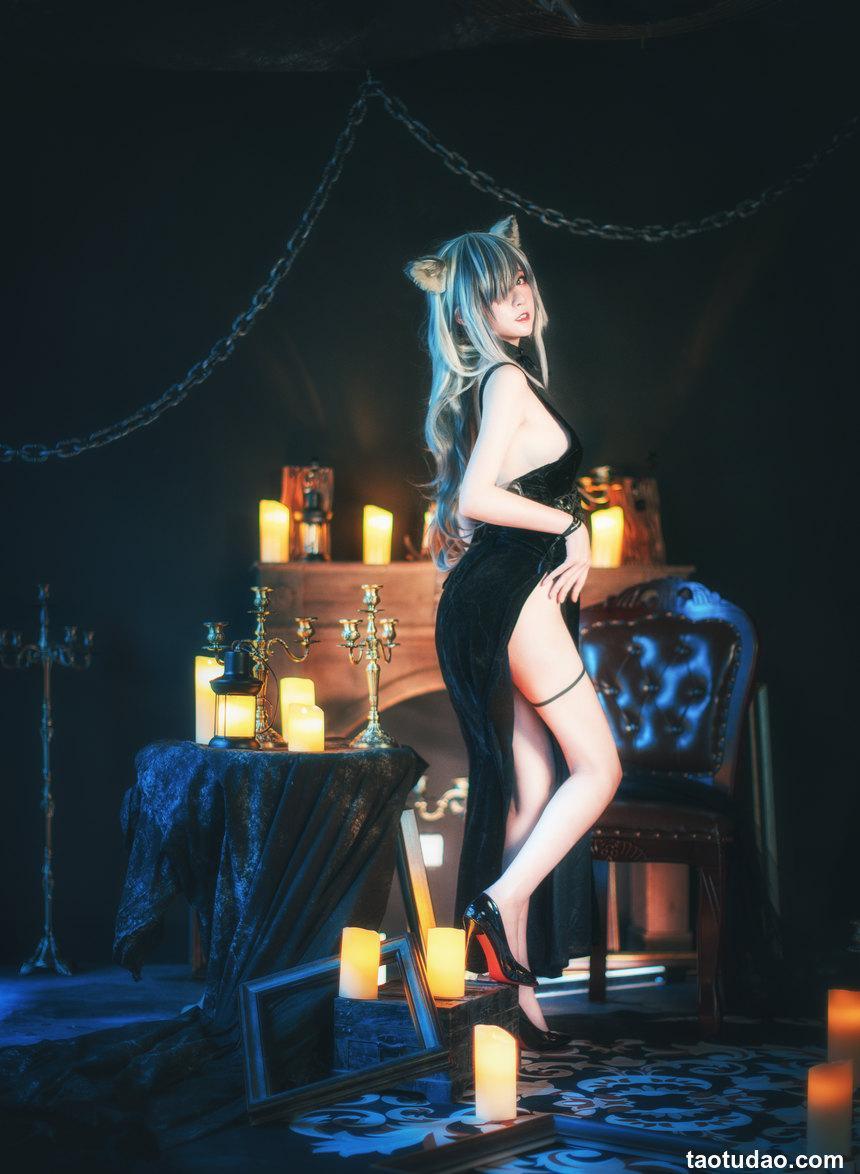 yui金鱼 - NO.24 八重樱+明日方舟 黑 [30P-167MB]