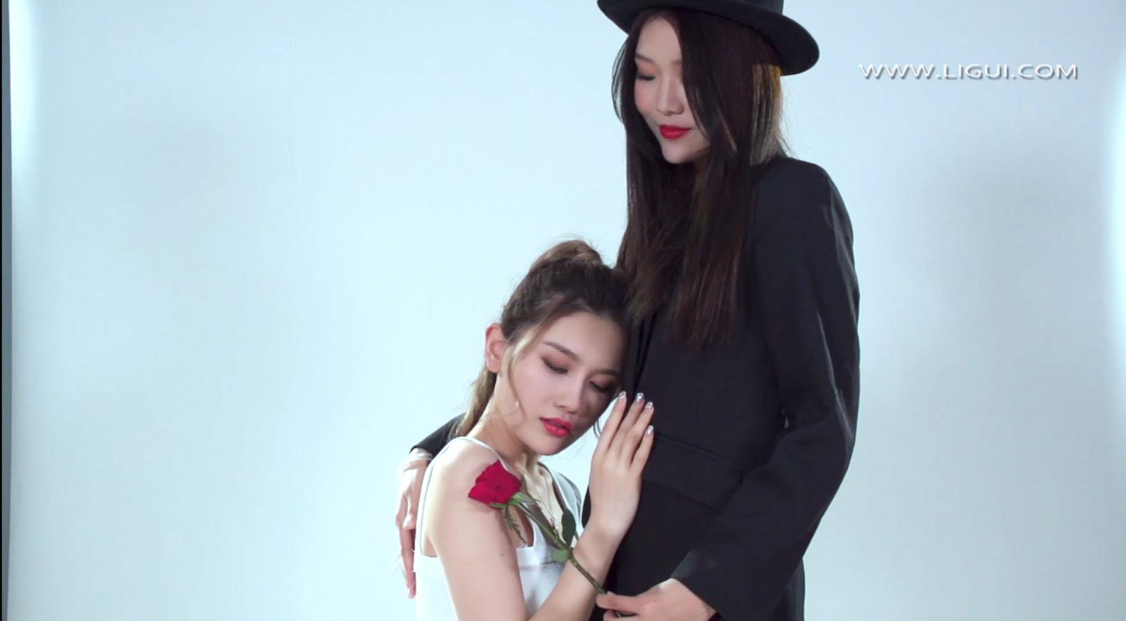 [Ligui丽柜]HD视频 2022.02.11 双生花-情人之吻 甜甜&钟情[1V／934MB]