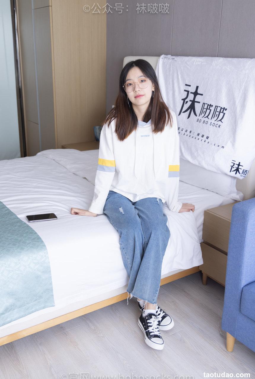 [BoBoSocks袜啵啵]NO.080 小甜豆-帆布鞋、白棉袜、肉丝（花絮版）[140P+1V／6.63GB]