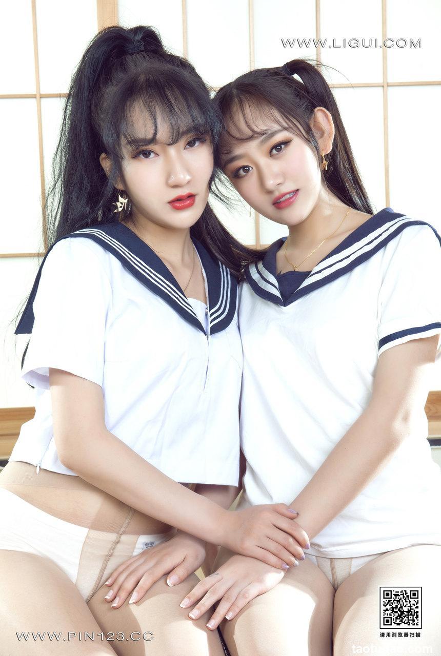 [Ligui丽柜] 2023.01.06 《双生花-花季岁月》小熊&汐汐 [81+1P-95M]