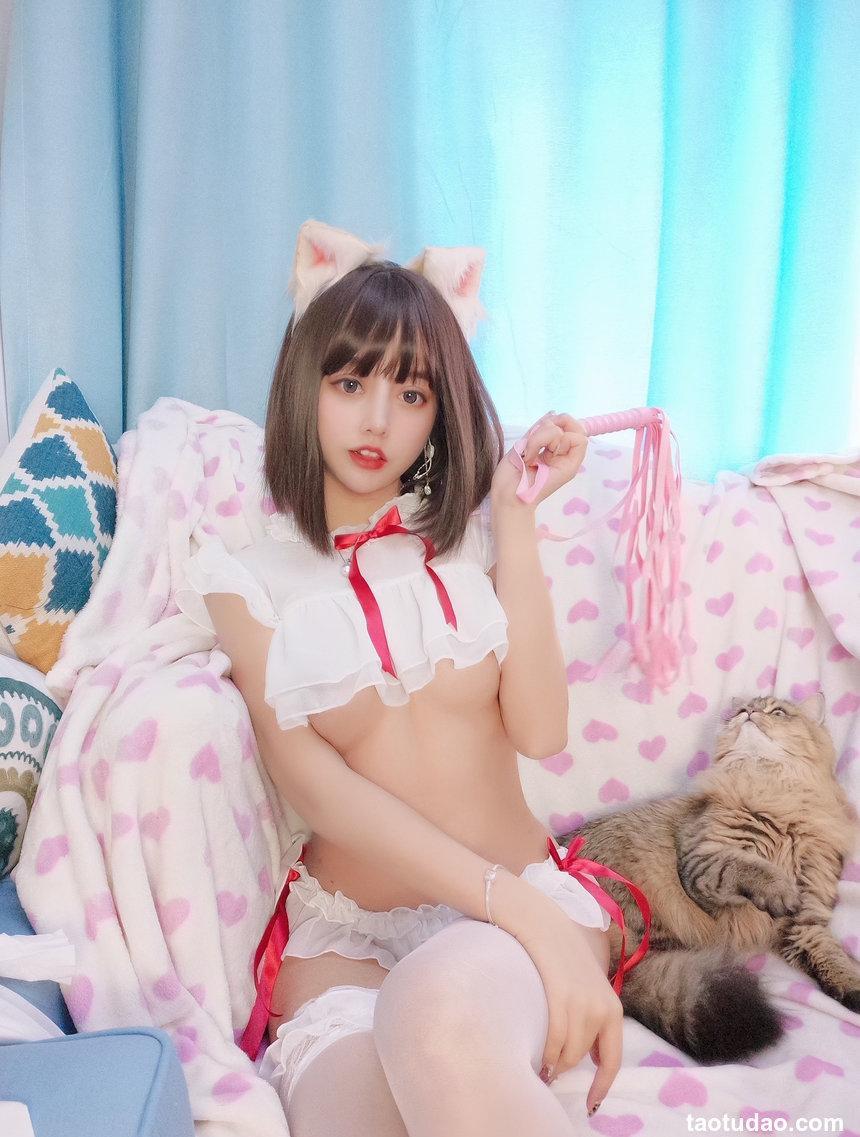 过期米线线喵 兽耳 粉色 SM [14P 46M]