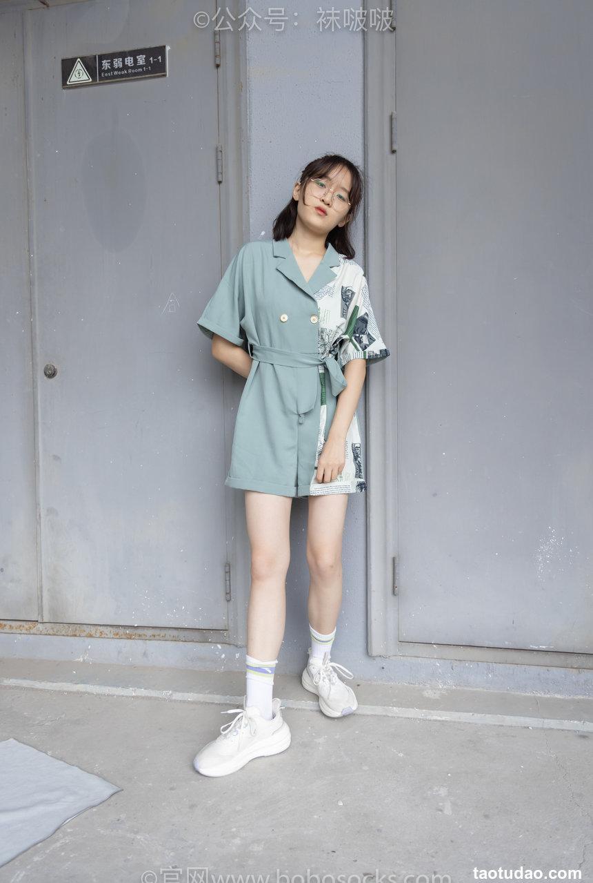 [BoBoSocks袜啵啵]NO.025 熊熊-安踏运动鞋、白色棉袜（踩脏）、裸足[146P+1V／5.23GB]