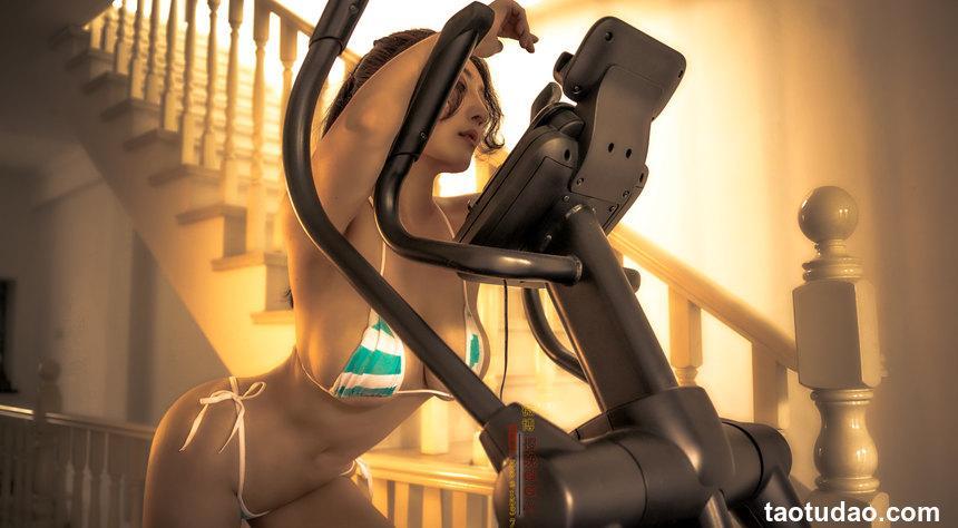 樱晚gigi最新写真：健身的她【20P-175M】