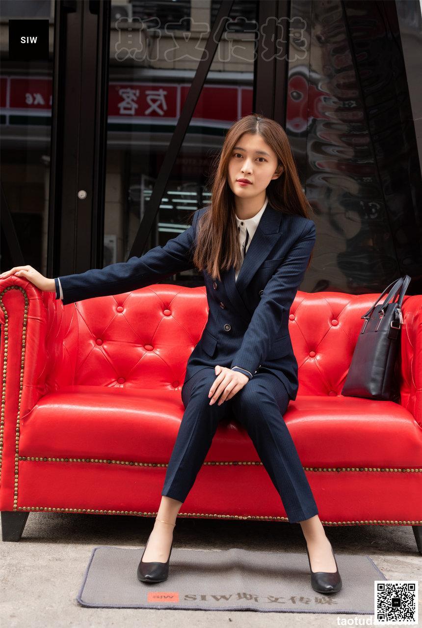 SIW斯文传媒 055 时尚气质OL职业双排扣西装制服 - 甄珍 [65P-186M]