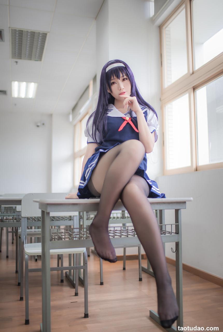 白金Saki写真 – 校服 [29P]