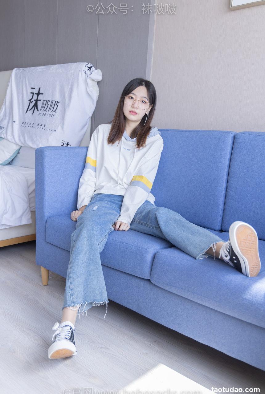 [BoBoSocks袜啵啵]NO.080 小甜豆-帆布鞋、白棉袜、肉丝（花絮版）[140P+1V／6.63GB]