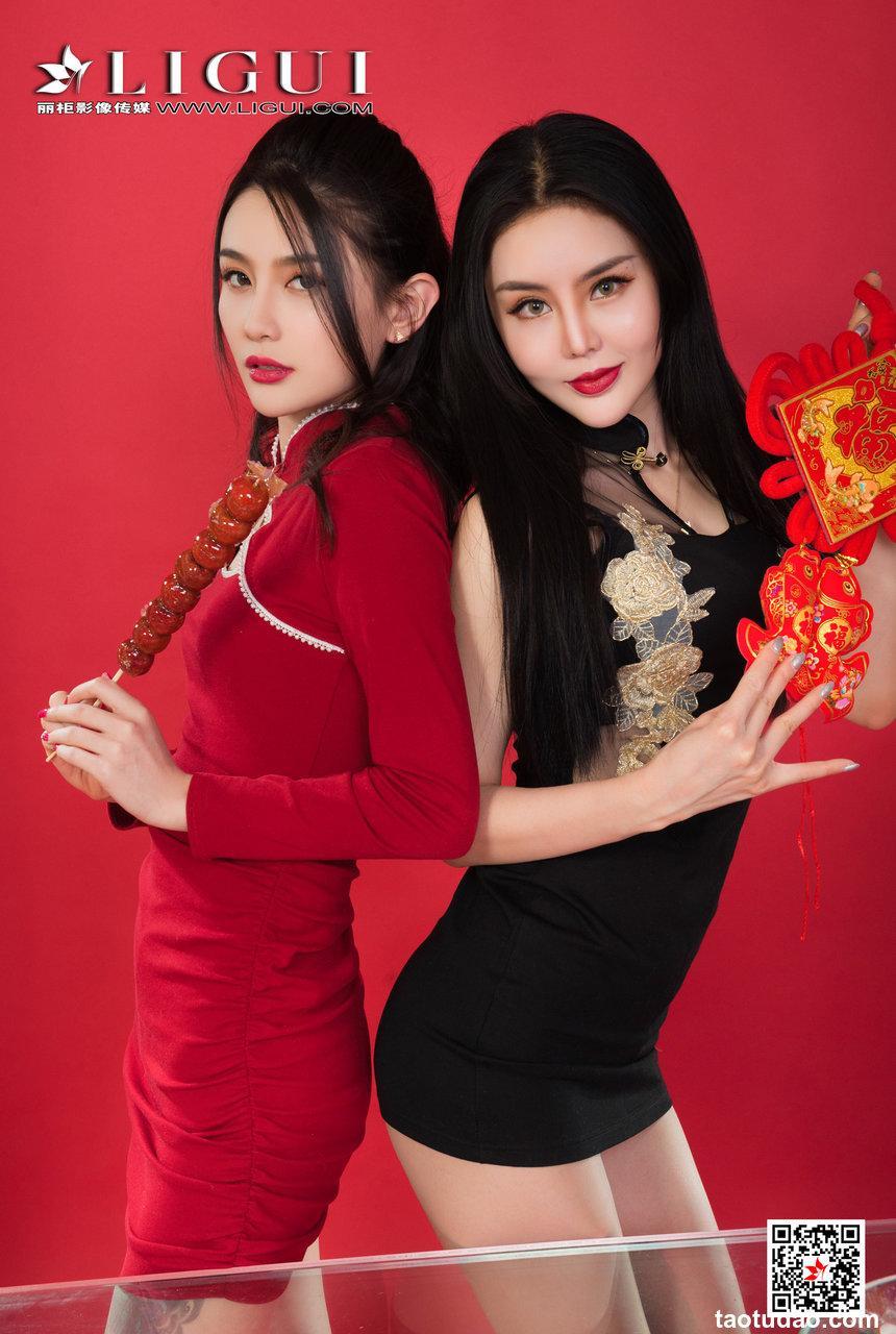 [Ligui丽柜] 2021.02.10 《《双生花-欲饺迎春》甜甜&凉儿 [93+1P110M]