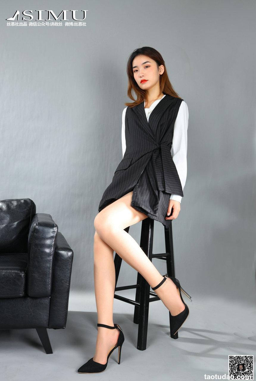 丝慕写真 SM219 新模 - 情系绑带高跟 [61P]