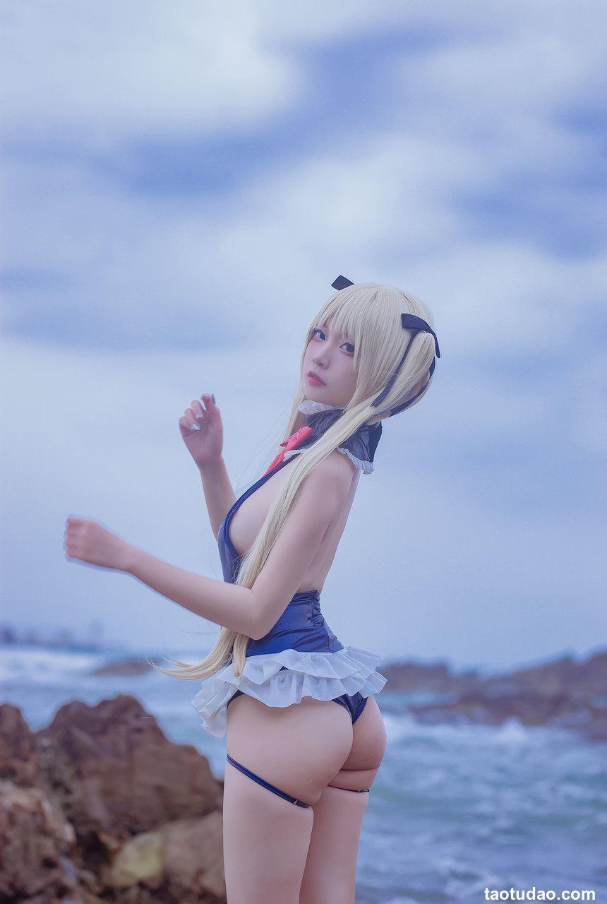 二佐Nisa 碧蓝航线 天城泳装[20P-352MB]