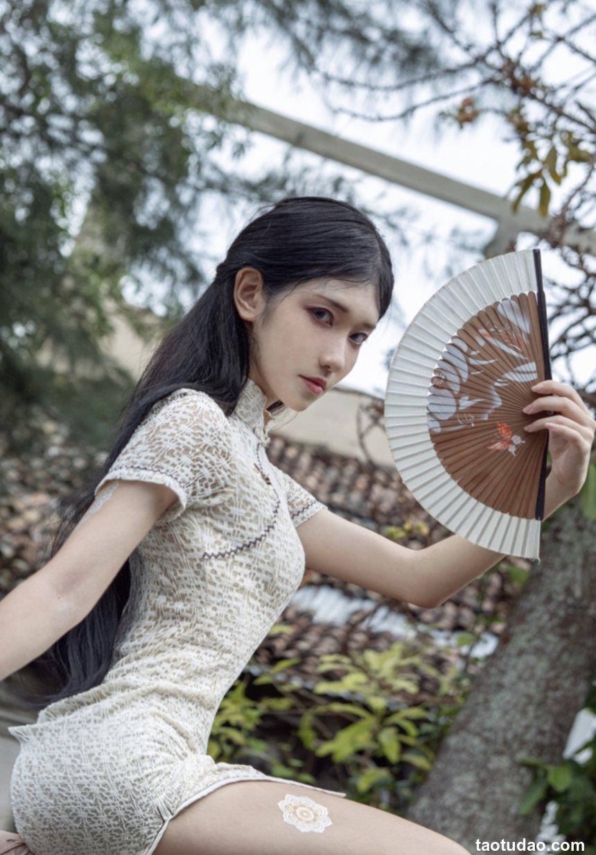 南桃Momoko NO.30 白旗袍 [11P-26MB]