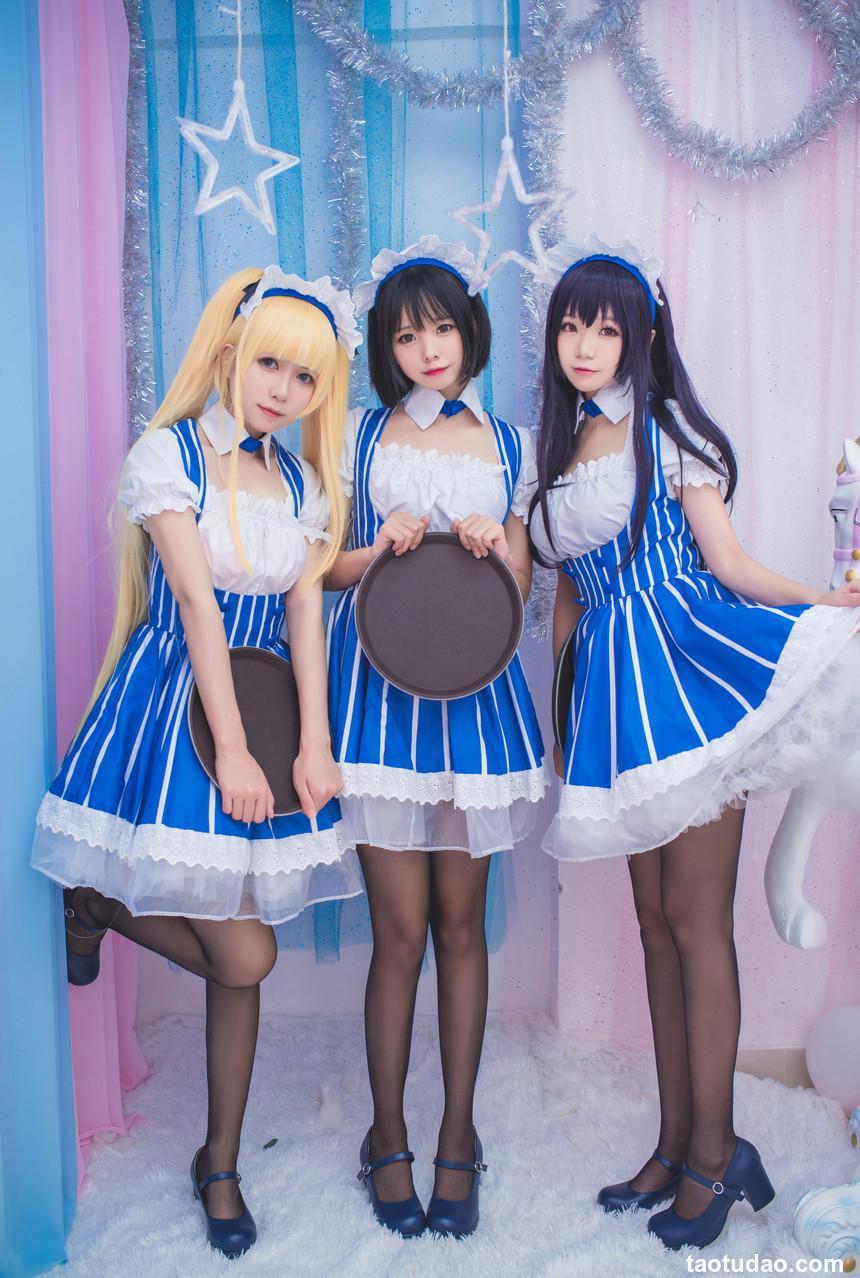 白金Saki写真 – 女仆 [21P]