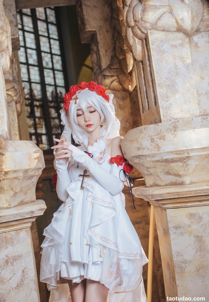 南桃Momoko NO.7 德丽莎花裳月纱 [16P-31MB]