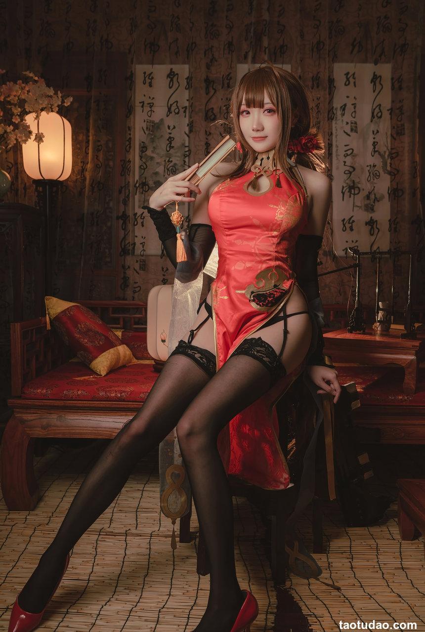 瓜希酱 NO.013 红牡丹 [16P-88MB]