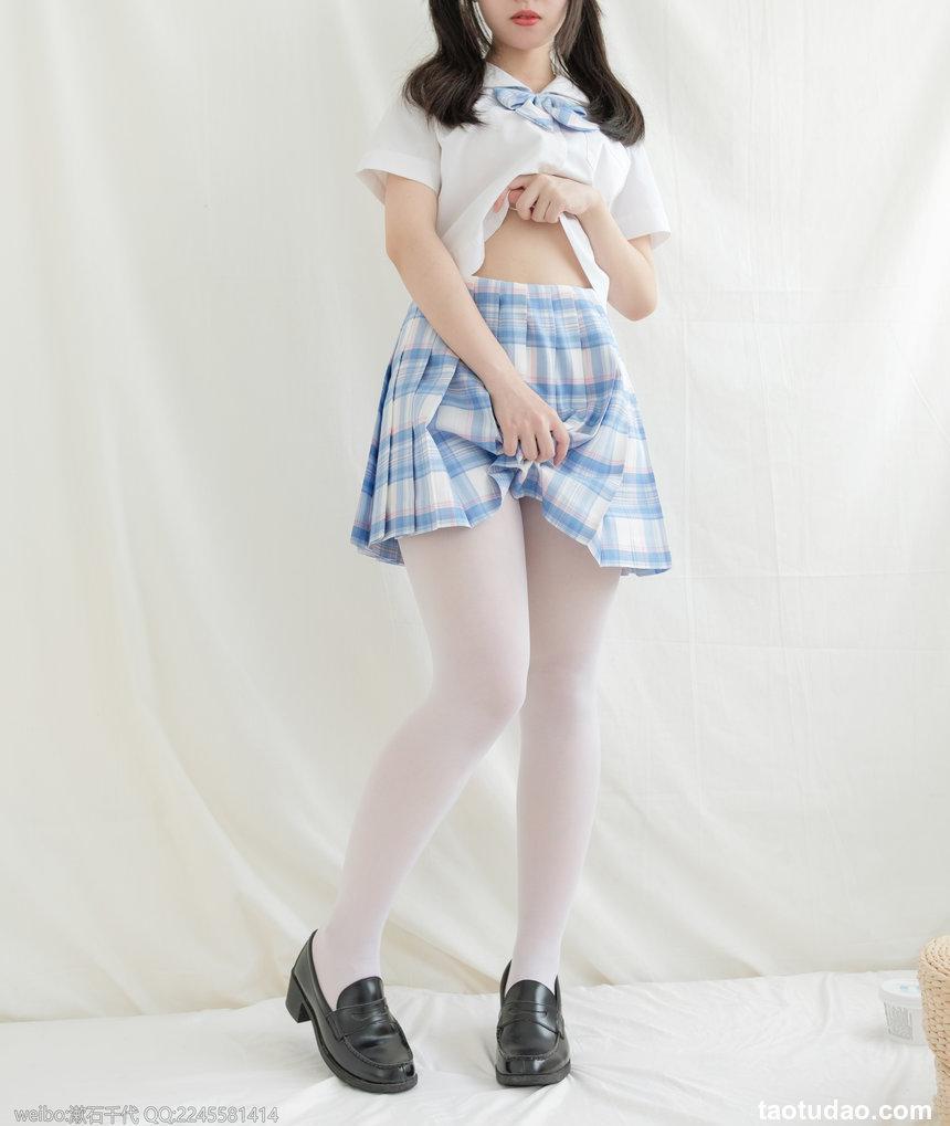 [轻兰映画] HANA.001 蓝白格子裙 [65P-402MB]