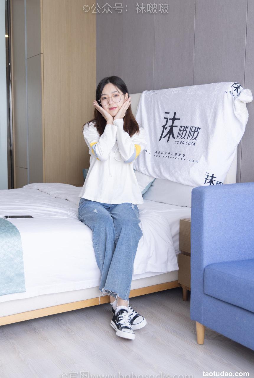 [BoBoSocks袜啵啵]NO.080 小甜豆-帆布鞋、白棉袜、肉丝（花絮版）[140P+1V／6.63GB]