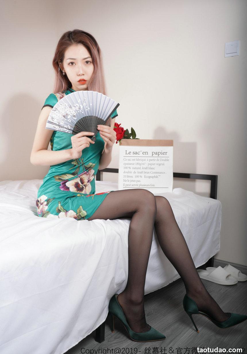 丝慕写真 旗袍肉丝[75]