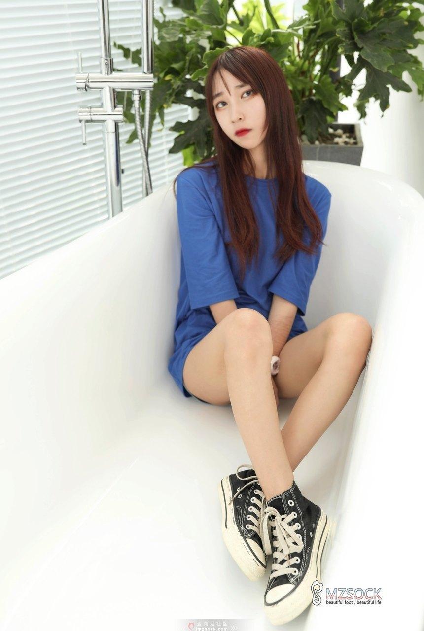 MZSOCK爱美足社区-2020-第十八期 妍儿 豹纹船袜
