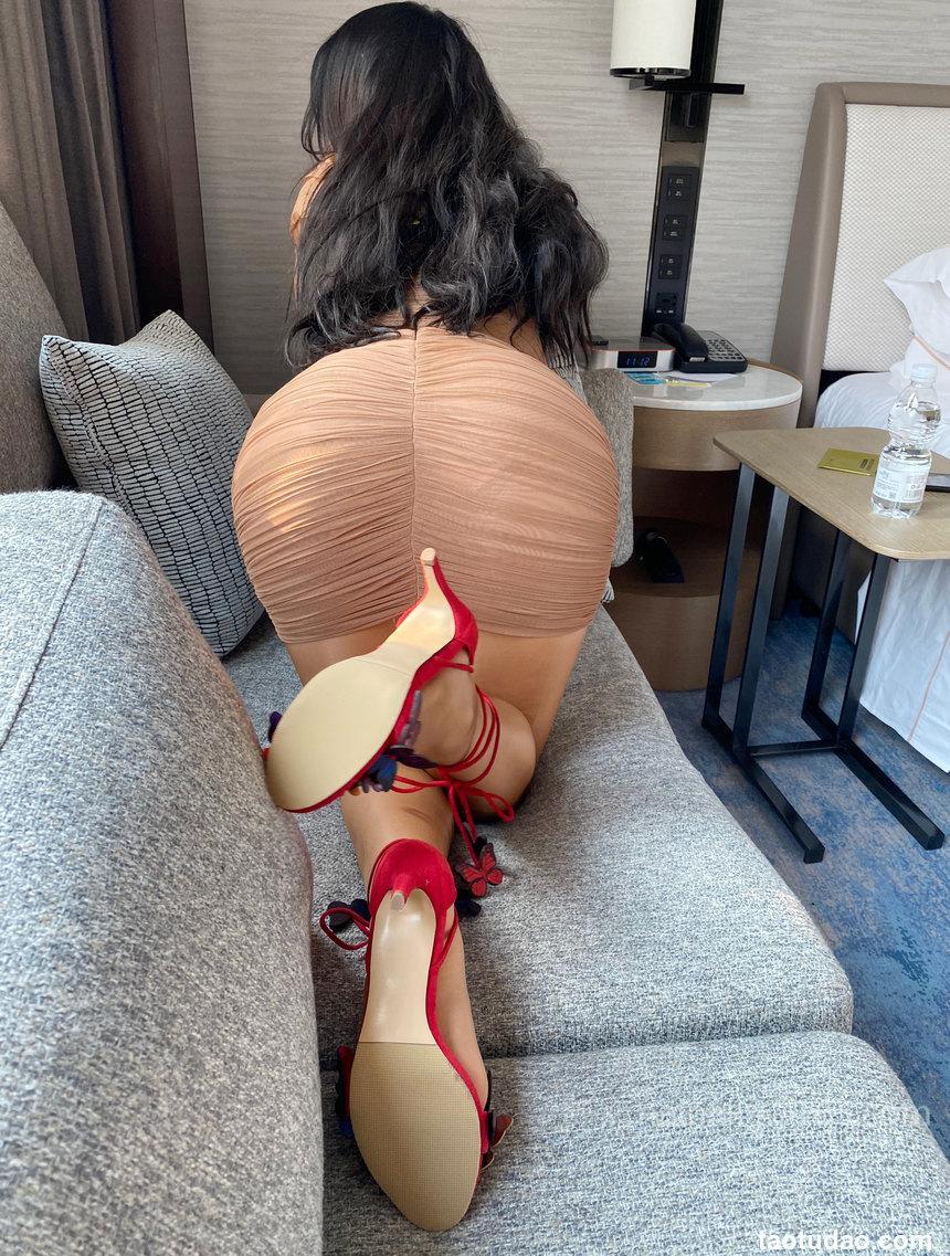 安乔乔 NO.033 棕色包臀裙 [91P1V+549M]